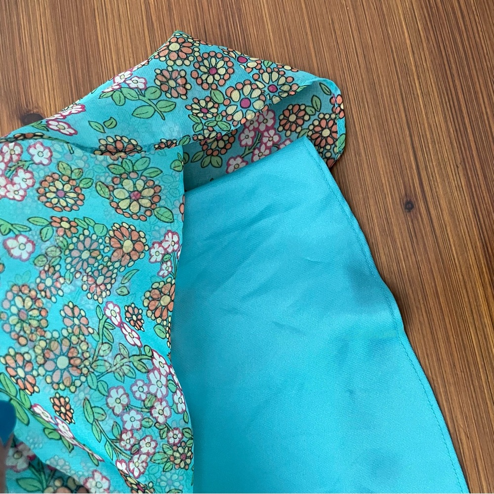 Nicole by Nicole Miller Retro Inspired Floral Top - Size 14 - Picture 5 of 10